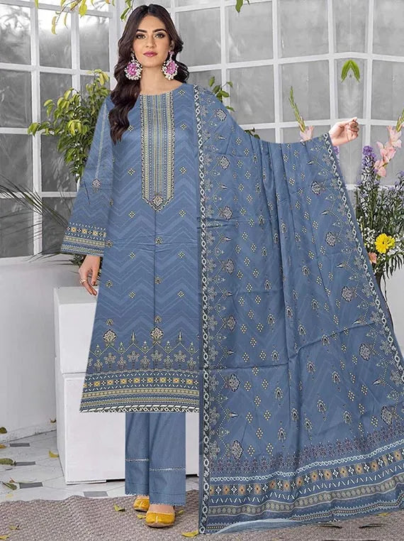 Jugni Printed Lawn Collection 2025 By Lasani (D-09)