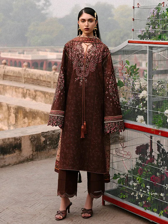 Jugnu Luxury Embroidered Khaddar Collection 2025 (Sena)