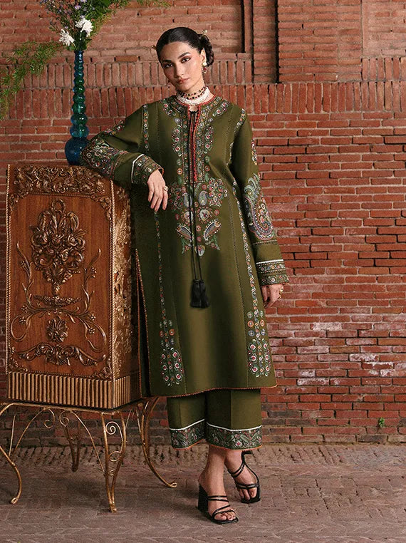 Jugnu Luxury Embroidered Khaddar Collection 2025 (Soni)