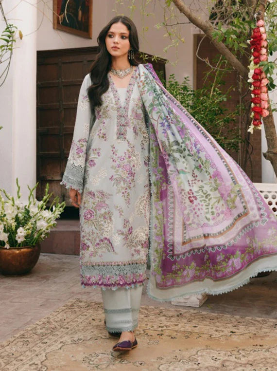 KAHE Ek Fasana Embroidered Lawn Collection 2026 (KLB-6B-BANAFSHA)