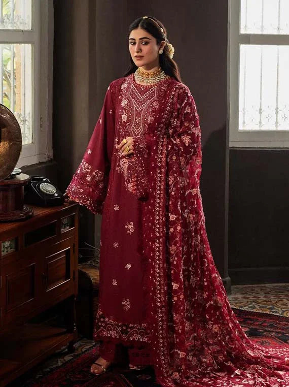 KAHF Embroidered Karandi Collection 2026 (KKH-03 ROSELITH)