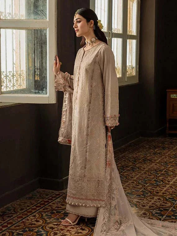 KAHF Embroidered Karandi Collection 2026 (KKH-07 BALI)