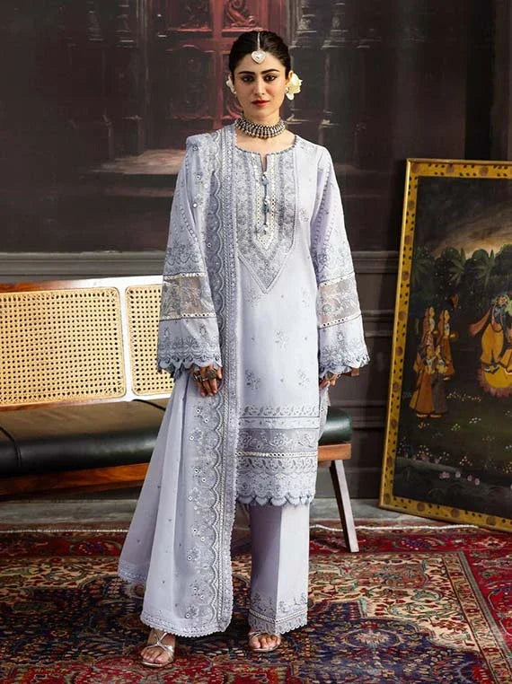 KAHF Embroidered Karandi Collection 2026 (KKH-09 CELESTIAL)