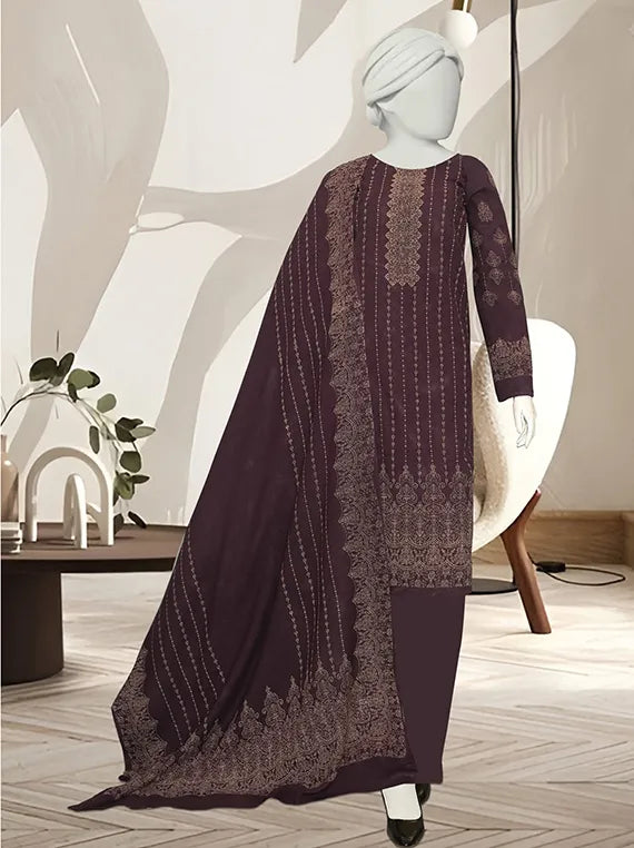 KASHMIRA Printed Dhanak Zarri Collection 2025 Vol-19 by ABC (D-09)