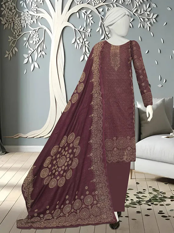 KASHMIRA Printed Dhanak Zarri Collection 2025 Vol-20 by ABC (D-01)