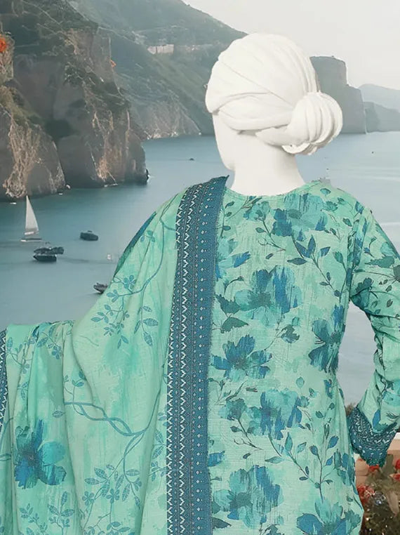 KHUSHBU by ABC Printed Peach Slub Collection 2025 (D-557)