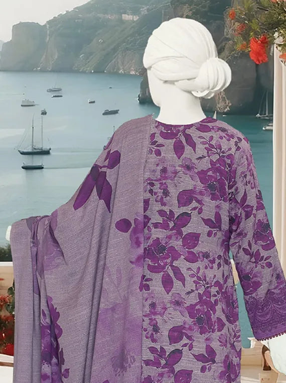 KHUSHBU by ABC Printed Peach Slub Collection 2025 (D-559)