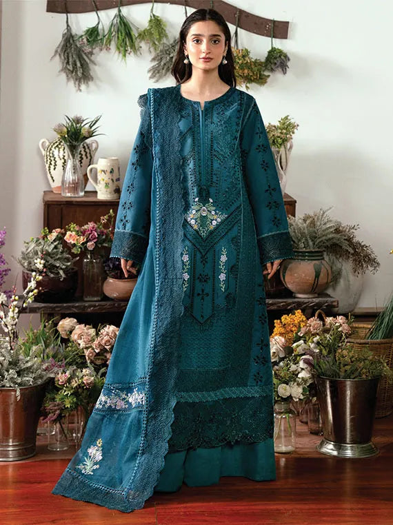 Kai Luxury Lawn Collection 2025 By Zoya & Fatima (01-ELIF)