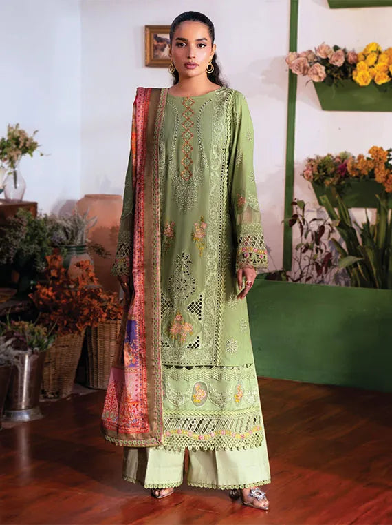 Kai Luxury Lawn Collection 2025 By Zoya & Fatima (03-NESMA)