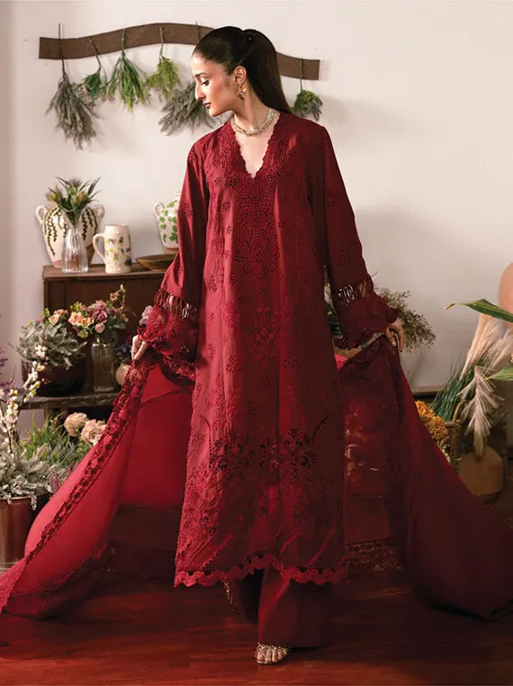 Kai Luxury Lawn Collection 2025 By Zoya & Fatima (06-LEYLA)