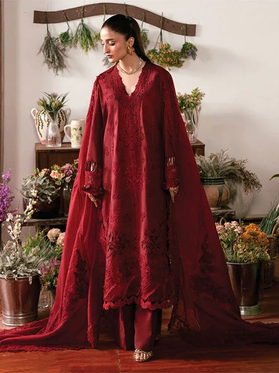 Kai Luxury Lawn Collection 2025 By Zoya & Fatima (06-LEYLA)
