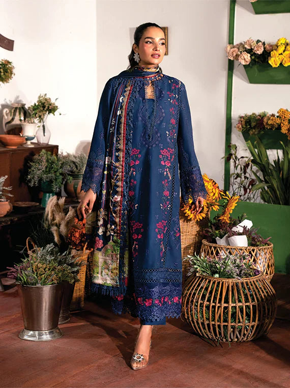 Kai Luxury Lawn Collection 2025 By Zoya & Fatima (08-AISEL)