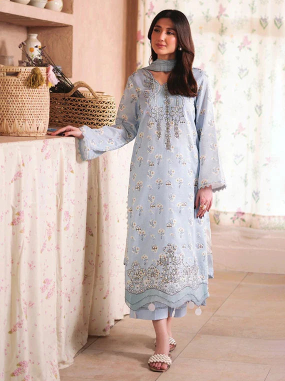 Kanwal by HumDum Luxury Lawn Collection 2026 (D-02)