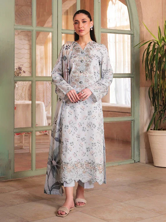 Kanwal by HumDum Luxury Lawn Collection 2026 (D-06)