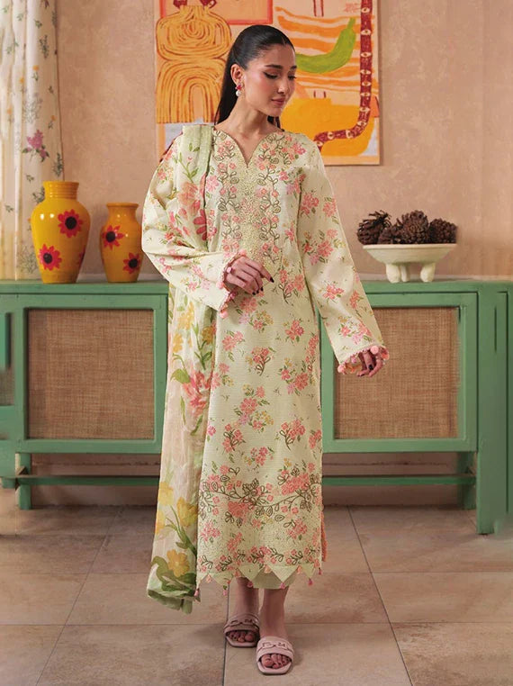Kanwal by HumDum Luxury Lawn Collection 2026 (D-09)