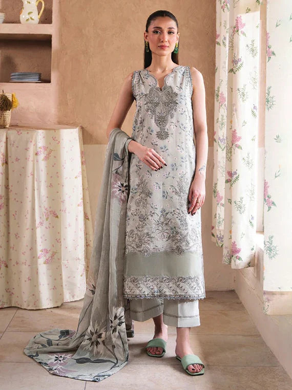 Kanwal by HumDum Luxury Lawn Collection 2026 (D-10)