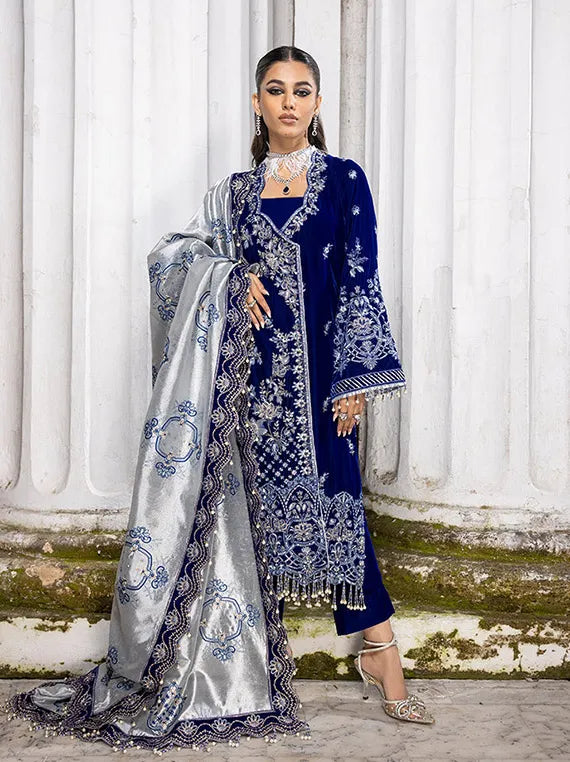 Kashni Handmade Embroidery Velvet Collection 2023 By Razab (KSI-12)