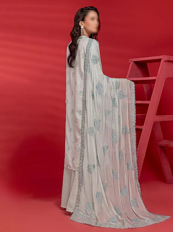 Kesariya by Fantak Karandi Lawn Collection 2025 (D-01)
