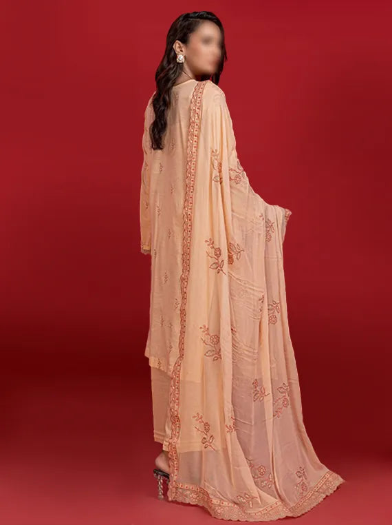 Kesariya by Fantak Karandi Lawn Collection 2025 (D-05)