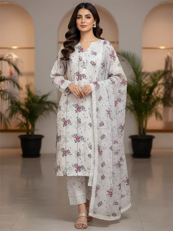 Kesrin Luxe Lawn Edit 2026 Vol-26DD09 (D-02)