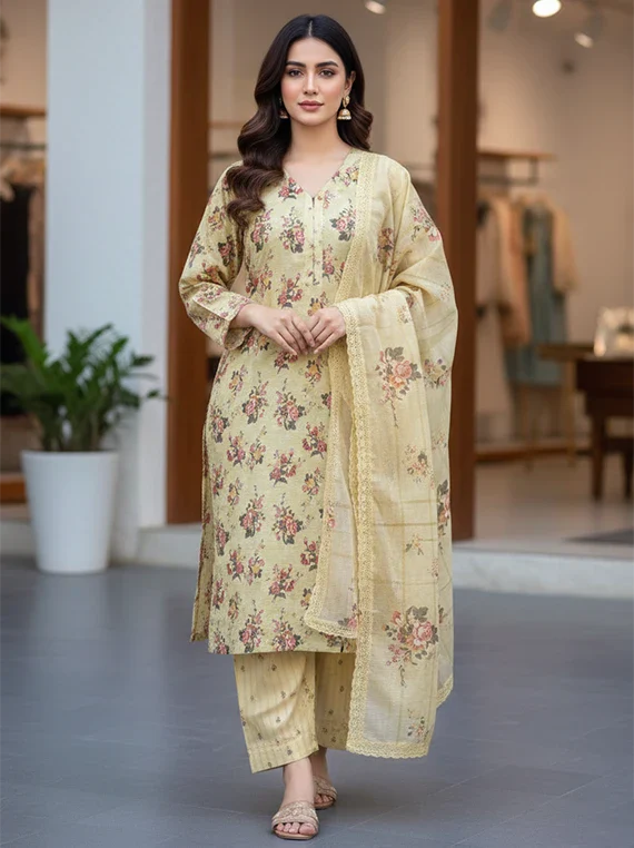 Kesrin Luxe Lawn Edit 2026 Vol-26DD09 (D-03)