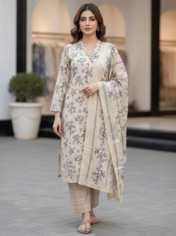 Kesrin Luxe Lawn Edit 2026 Vol-26DD09 (D-04)