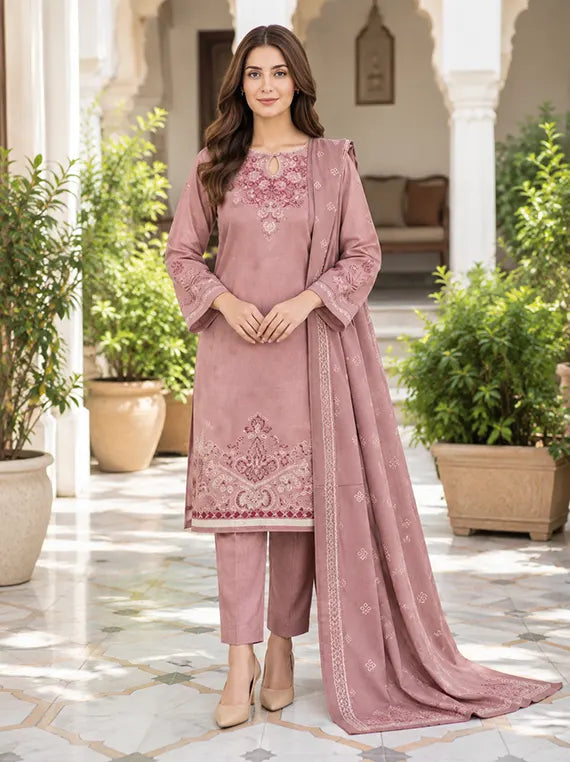 Khaddar Printed Unstitched Collection'26 Vol-01 (U4413SU-3PC-489)