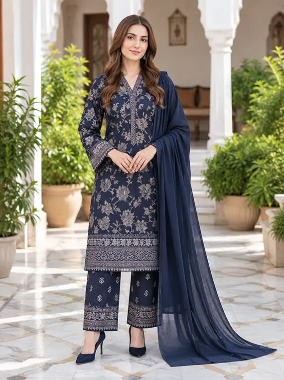 Khaddar Printed Unstitched Collection'26 Vol-01