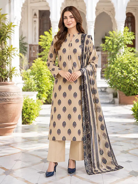 Khaddar Printed Unstitched Collection'26 Vol-01 (U4685SD-2PC-014)