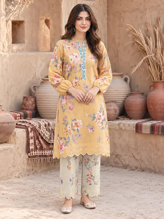 Khaddar Printed Unstitched Collection'26 Vol-01 (U4705ST-2PC-374)