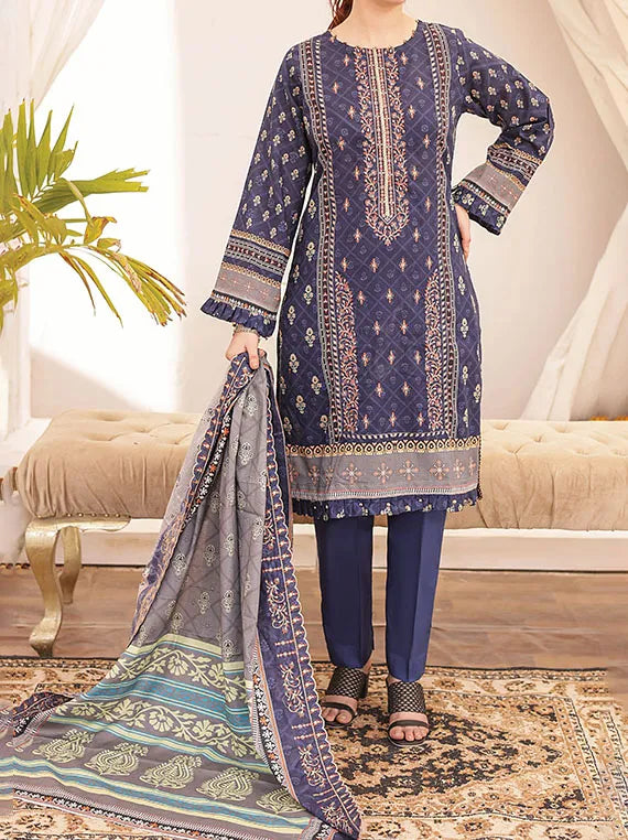 Kiran By Hafiz Textile Lawn Collection 2025 Vol-03 (D-02)