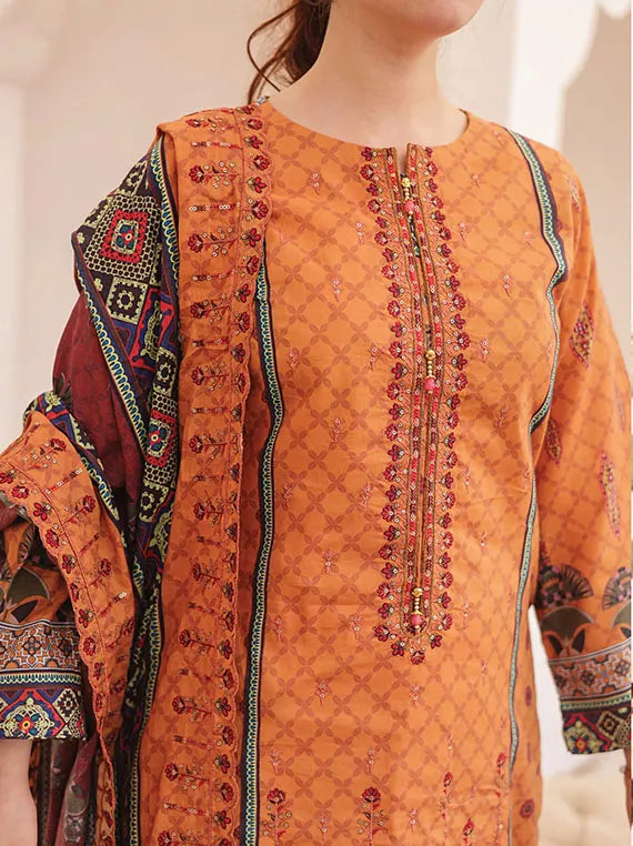 Kiran By Hafiz Textile Lawn Collection 2025 Vol-03 (D-07)