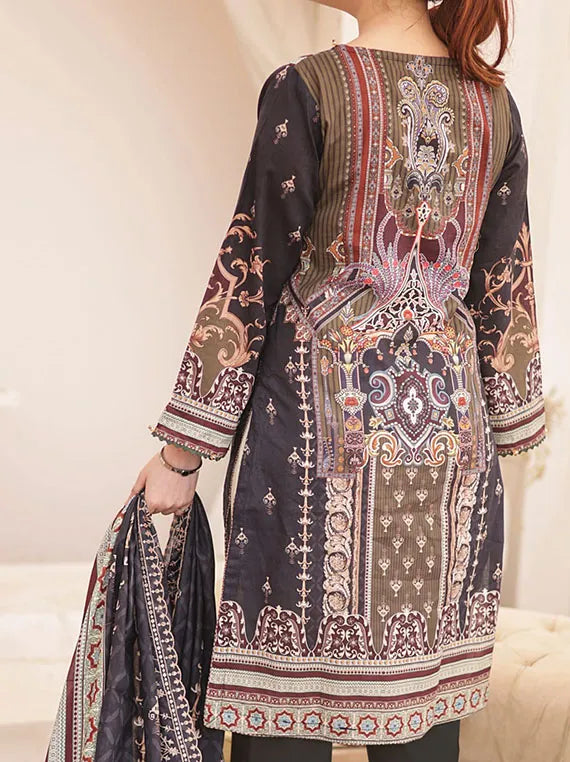 Kiran By Hafiz Textile Lawn Collection 2025 Vol-03 (D-08)