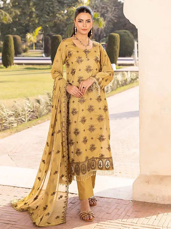 Komal Luxury Lawn Collection 2025 By Riaz Arts (D-01)