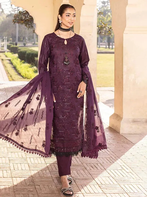 Komal Luxury Lawn Collection 2025 By Riaz Arts (D-02)