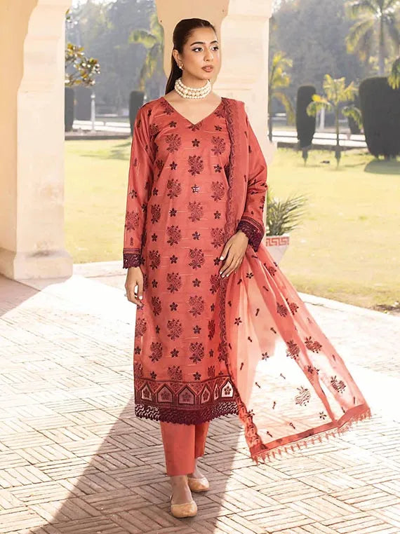 Komal Luxury Lawn Collection 2025 By Riaz Arts (D-06)