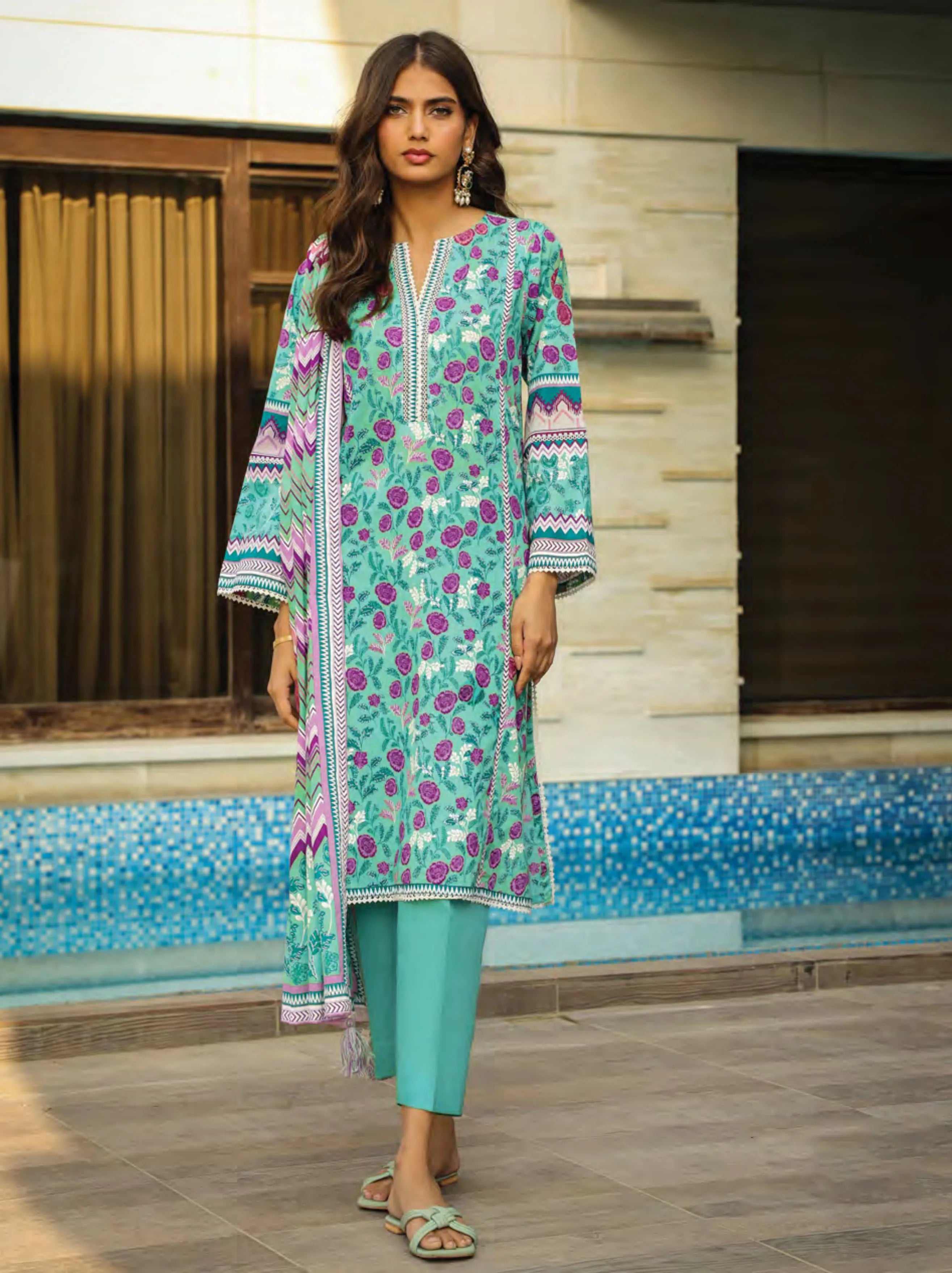 Komal Printed Lawn Collection 2024 By Lakhany (LG-MM-0013-A)