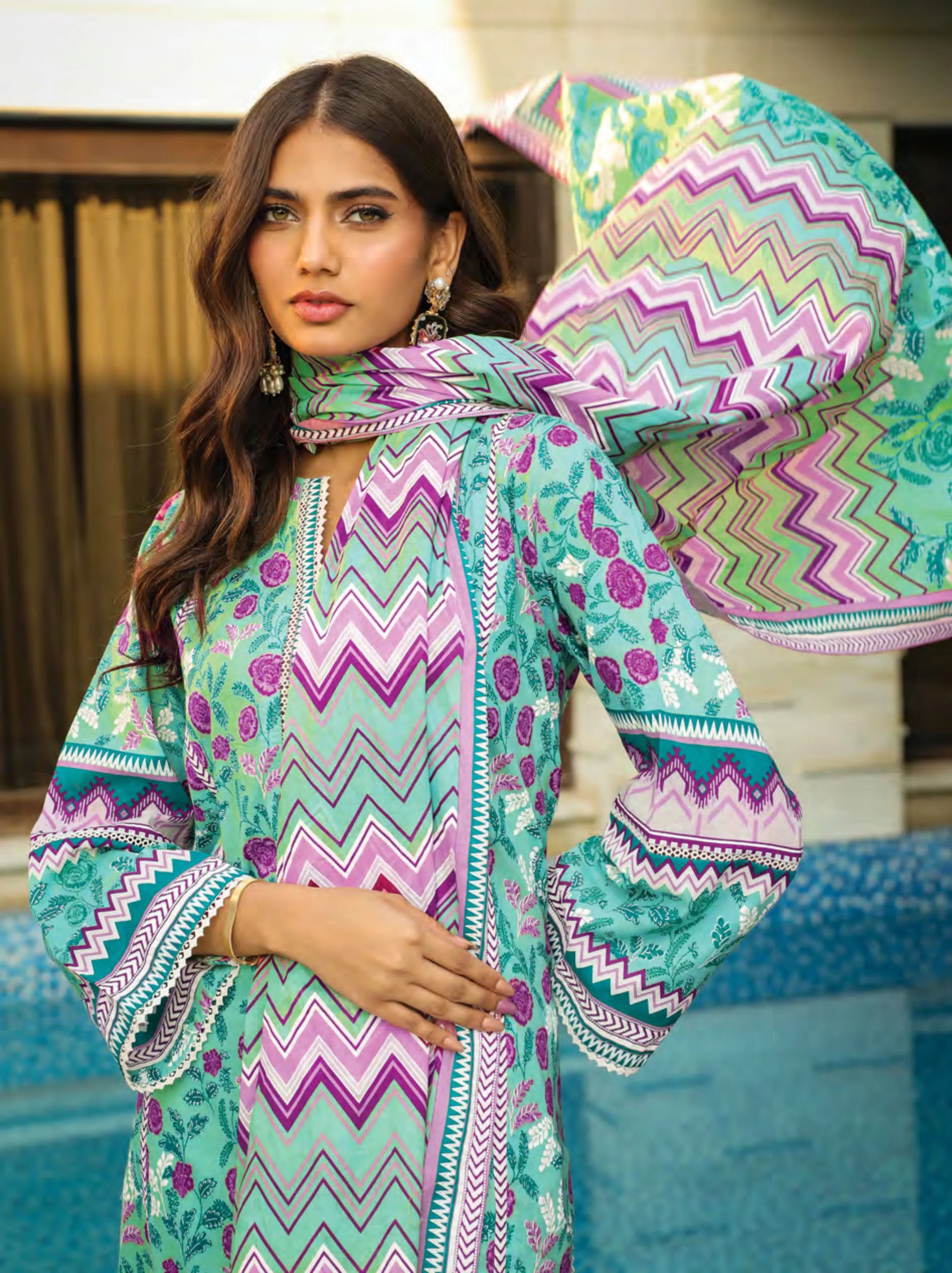 Komal Printed Lawn Collection 2024 By Lakhany (LG-MM-0013-A)