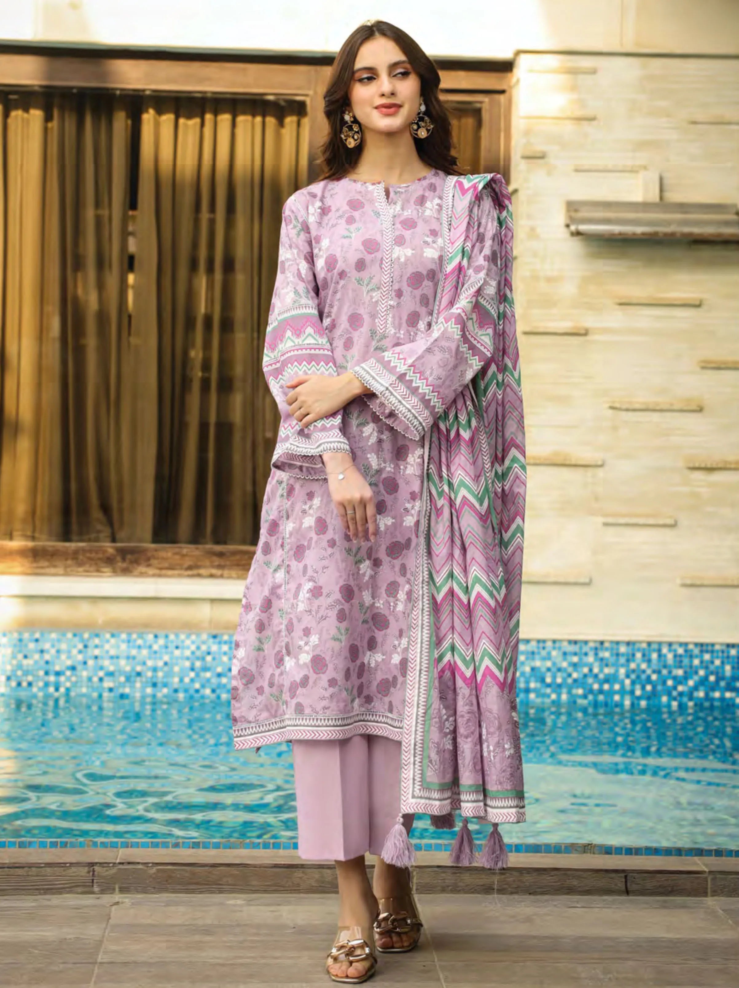 Komal Printed Lawn Collection 2024 By Lakhany (LG-MM-0013-B)