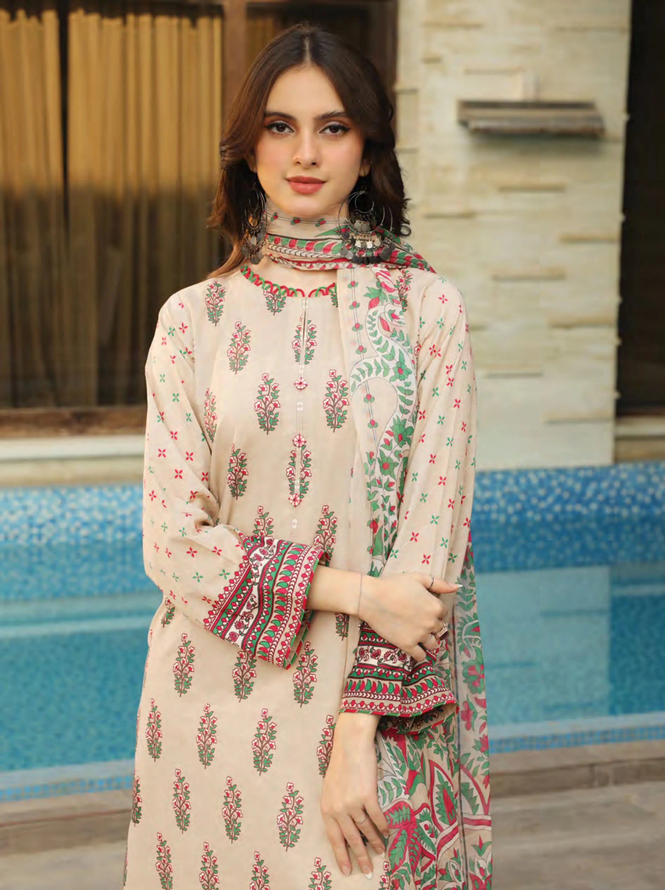 Komal Printed Lawn Collection 2024 By Lakhany (LG-SR-197-B)