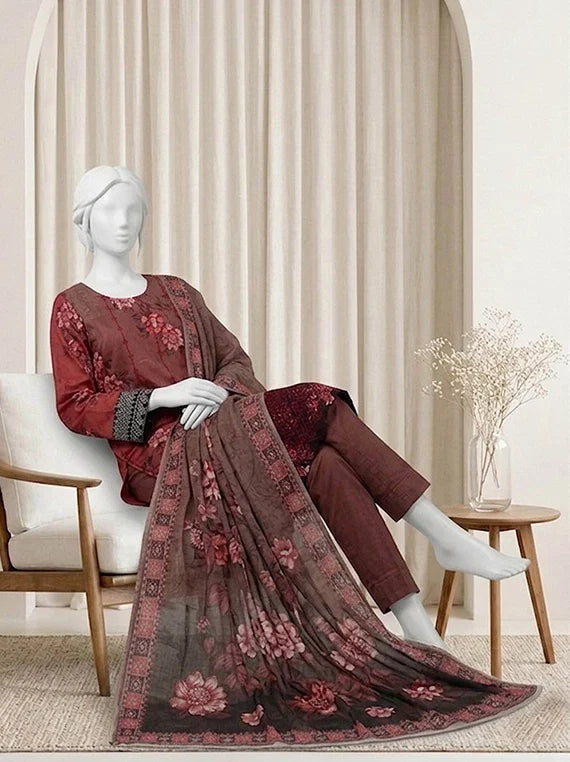 Kum Kum by ABC Embroidered Lawn Collection 2026 Vol-03 (D-02)