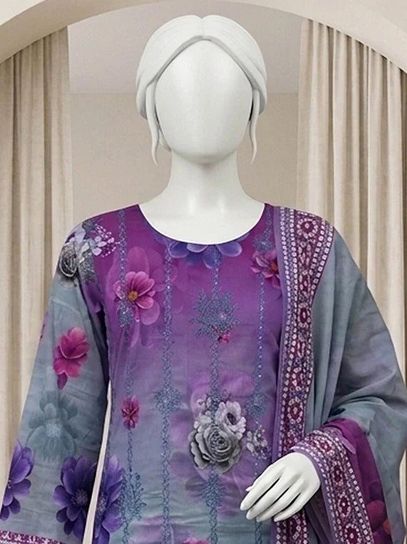 Kum Kum by ABC Embroidered Lawn Collection 2026 Vol-03 (D-10)