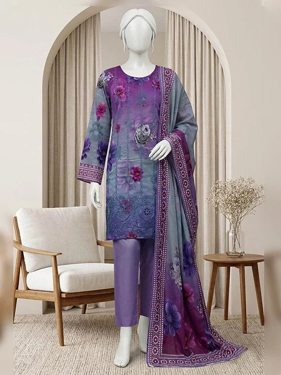 Kum Kum by ABC Embroidered Lawn Collection 2026 Vol-03 (D-10)