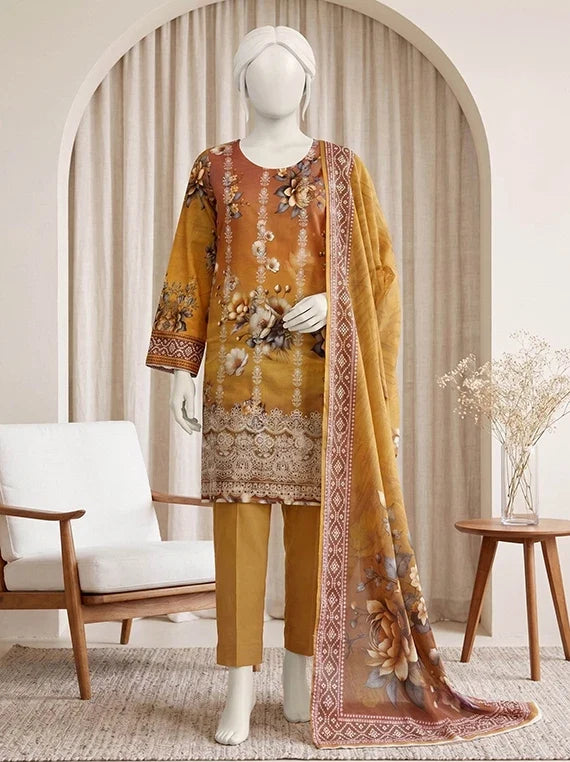 Kum Kum by ABC Embroidered Lawn Collection 2026 Vol-03 (D-12)