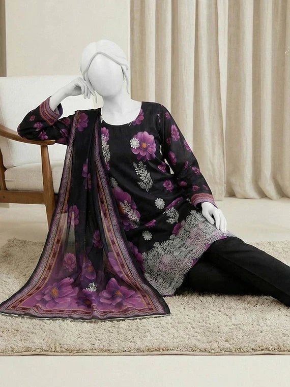 Kum Kum by ABC Embroidered Lawn Collection 2026 Vol-03 (D-13)