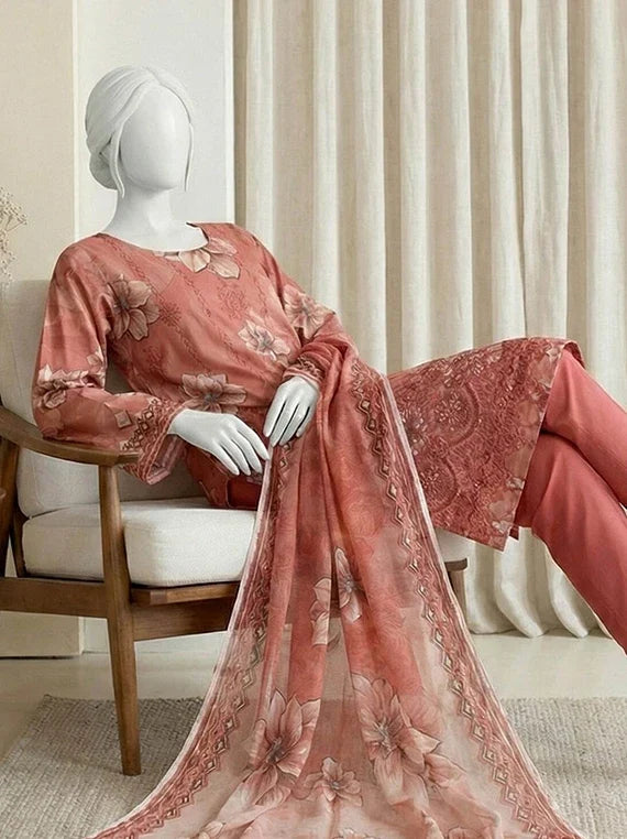 Kum Kum by ABC Embroidered Lawn Collection 2026 Vol-03 (D-14)
