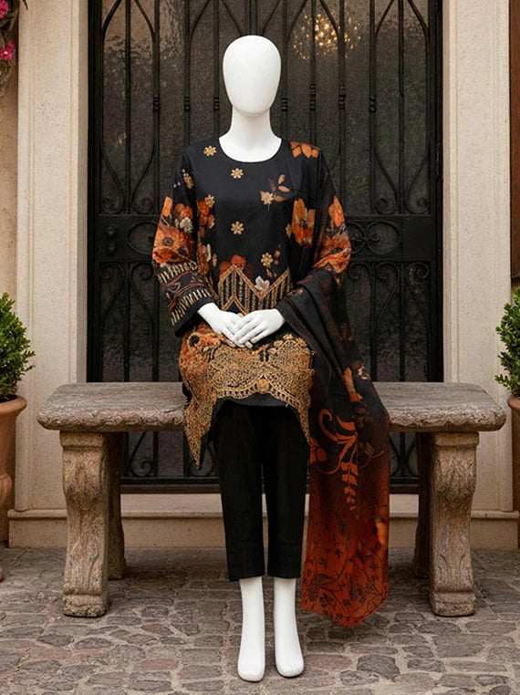 Kumkum Embroidered Lawn 2026 by ABC Vol-02 (D-03)