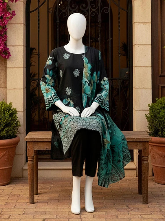 Kumkum Embroidered Lawn 2026 by ABC Vol-02 (D-08)