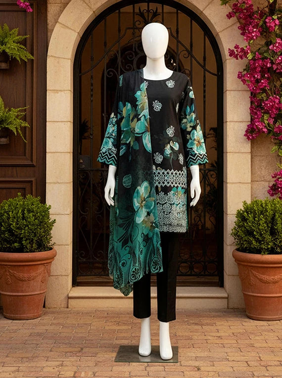 Kumkum Embroidered Lawn 2026 by ABC Vol-02 (D-08)