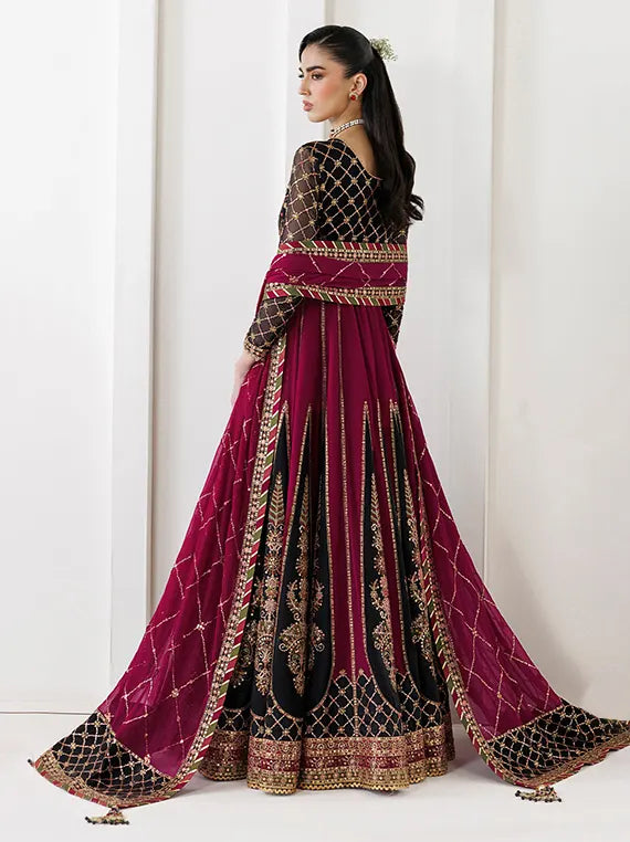 LA RUHE by Alizeh Unstitched Embroidered Chiffon 26 Vol-II (2265-Nevra)